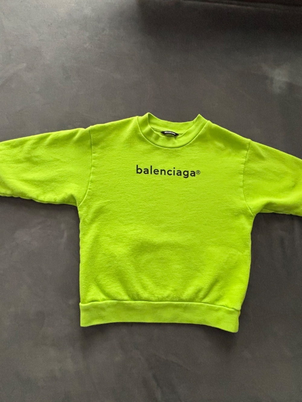The Balenciaga Kids Logo Trademark Graphic Fleece Sweatshirt in size 8Y Unisex - Picture 6 of 15